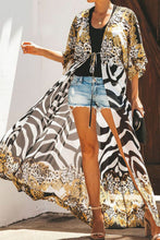 Load image into Gallery viewer, Printed Tied Duster Cardigan