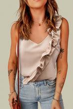 Load image into Gallery viewer, Ruffled V-Neck Tank