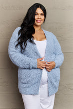 Load image into Gallery viewer, Zenana Falling For You Full Size Open Front Popcorn Cardigan