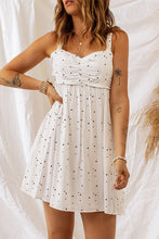 Load image into Gallery viewer, Star Print Ruched Sleeveless Dress