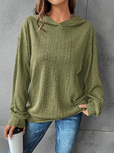Load image into Gallery viewer, Textured Dropped Shoulder Hoodie