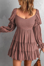 Load image into Gallery viewer, Smocked Off-Shoulder Tiered Mini Dress