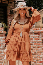 Load image into Gallery viewer, Round Neck Long Sleeve Mini Dress