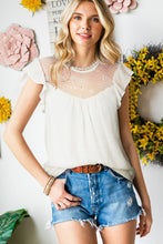 Load image into Gallery viewer, Flutter Sleeve Illusion Blouse