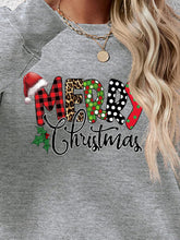 Load image into Gallery viewer, MERRY CHRISTMAS Round Neck Dropped Shoulder Sweatshirt
