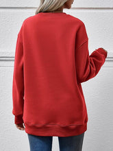 Load image into Gallery viewer, MERRY CHRISTMAS Round Neck Dropped Shoulder Sweatshirt