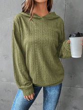 Load image into Gallery viewer, Textured Dropped Shoulder Hoodie