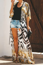 Load image into Gallery viewer, Printed Tied Duster Cardigan