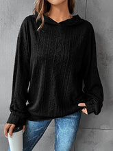 Load image into Gallery viewer, Textured Dropped Shoulder Hoodie