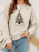 Load image into Gallery viewer, Christmas Tree Graphic Crewneck Sweatshirt