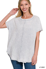 Load image into Gallery viewer, WASHED BABY WAFFLE SHORT SLEEVE TOP
