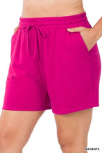 Load image into Gallery viewer, PLUS FRENCH TERRY DRAWSTRING WAIST SHORTS
