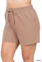 Load image into Gallery viewer, PLUS FRENCH TERRY DRAWSTRING WAIST SHORTS
