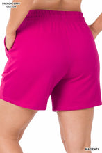 Load image into Gallery viewer, PLUS FRENCH TERRY DRAWSTRING WAIST SHORTS
