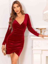 Load image into Gallery viewer, Long Sleeve Tulip Hem Dress
